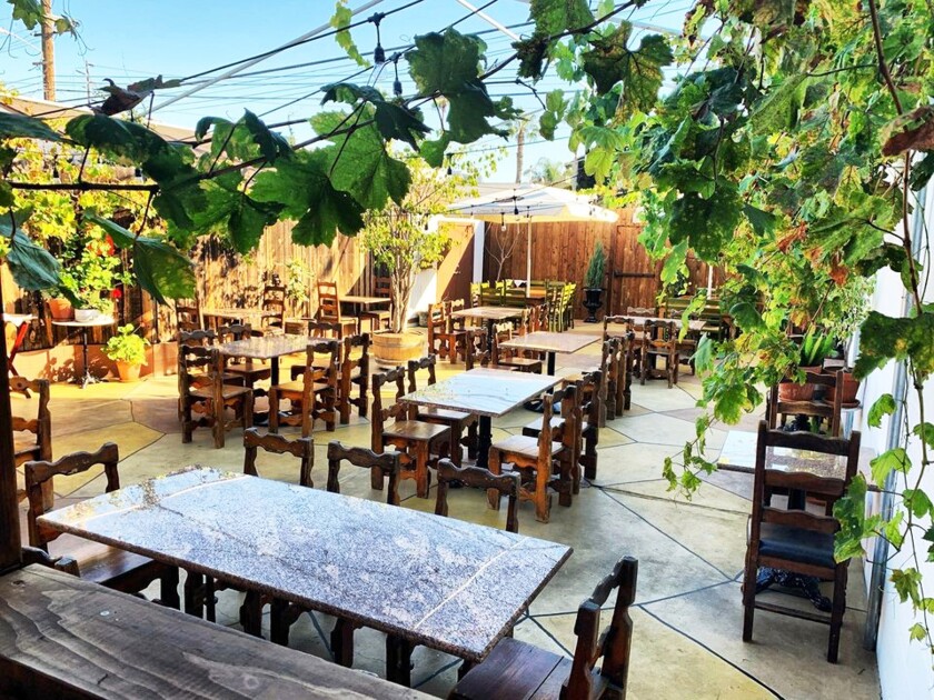 Costa Brava’s garden patio.