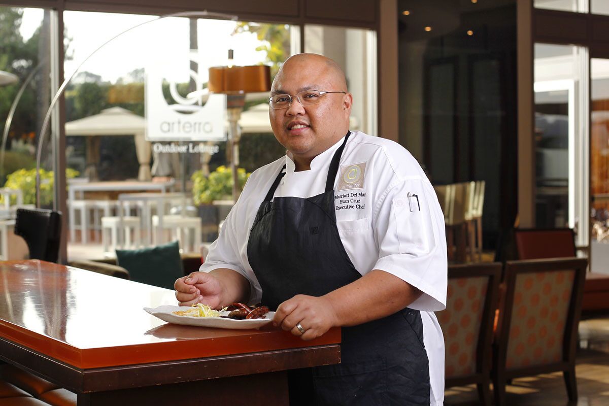 Evan Cruz is the executive chef at Arterra Restaurant at the San Diego Marriott Del Mar. (K.C. Alfred/U-T)