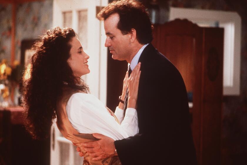Bill Murray and Andie MacDowell star in "Groundhog Day."
