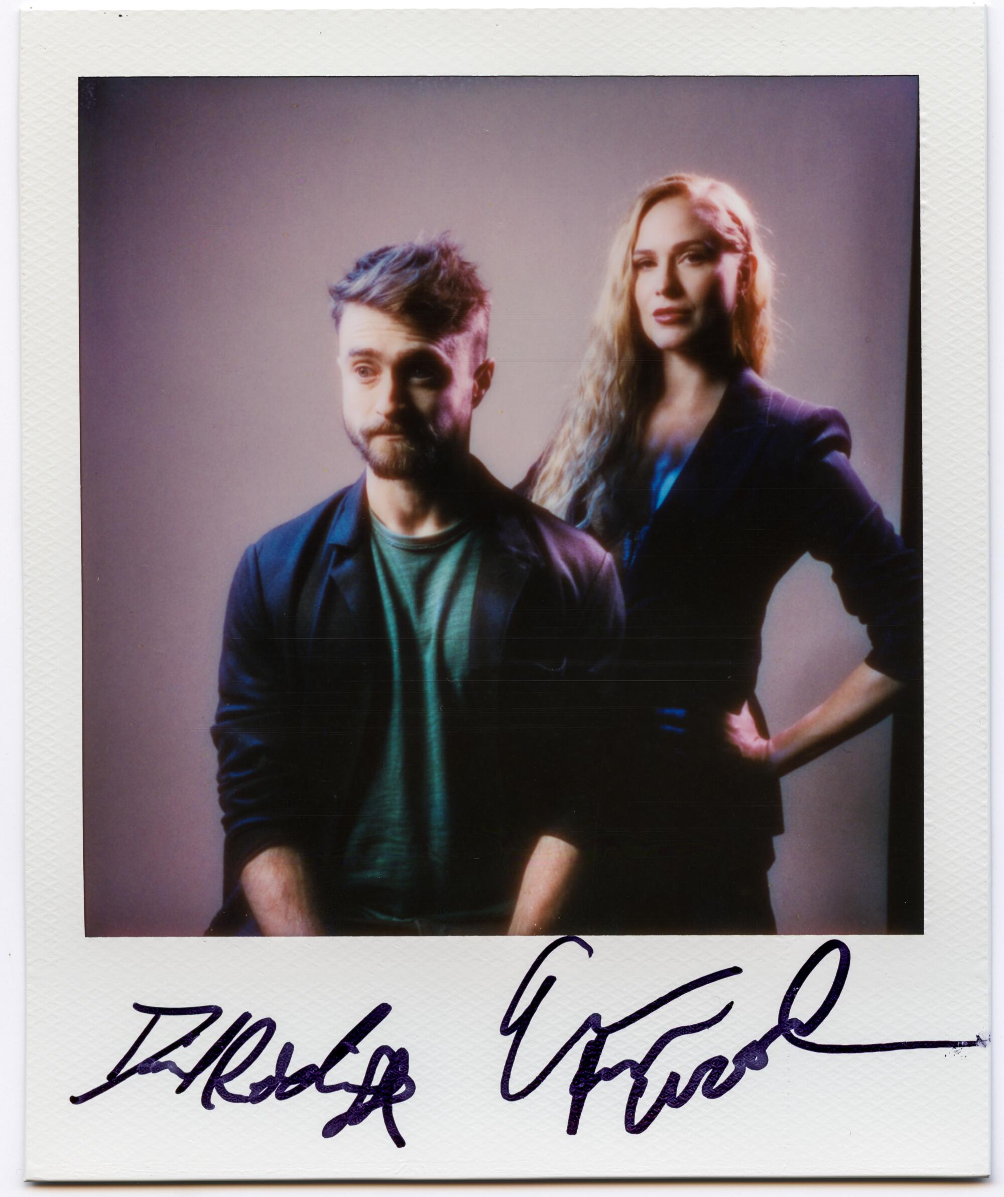 Daniel Radcliffe, left and Evan Rachel Wood of "Weird: The Al Yankovic Story"