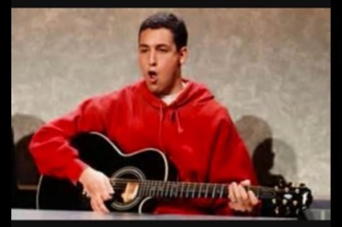 Adam Sandler sang "The Thanksgiving song" on Saturday Night Live in 1992.