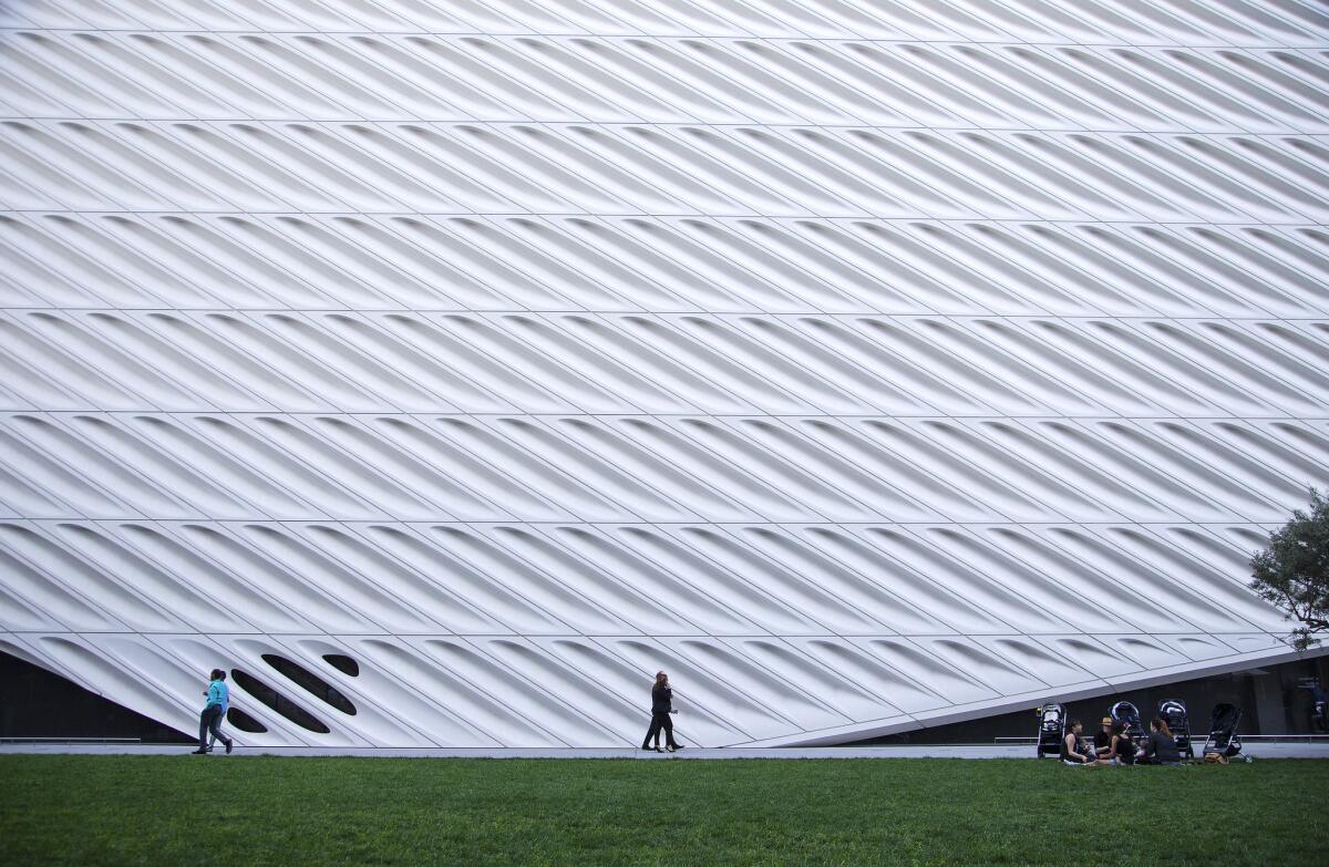 The Broad museum in downtown Los Angeles. The museum will be featured in a question on Tuesday's episode of "Jeopardy!"