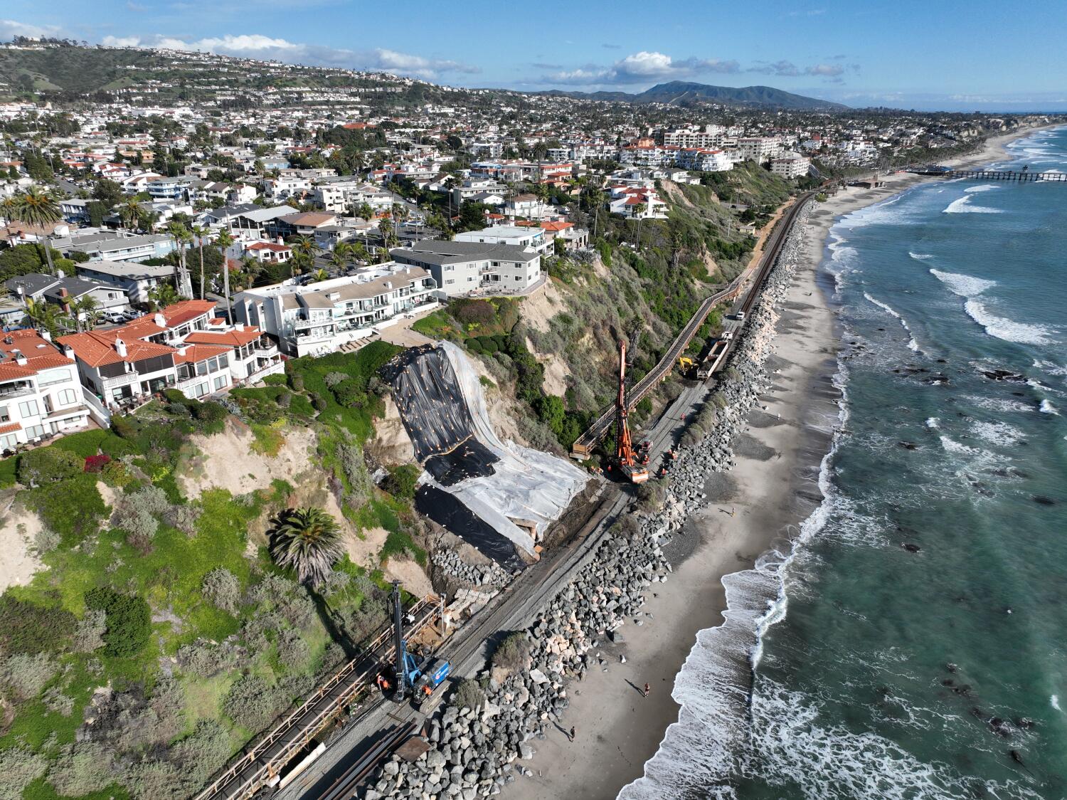 After landslides, passenger train service resumes in Orange County