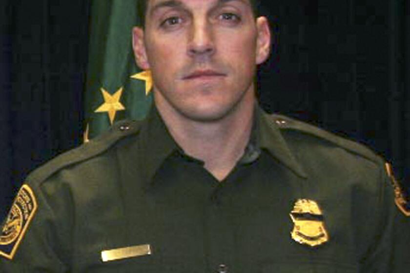 U.S. Border Patrol agent Brian A. Terry. Terry was fatally shot north of the Arizona-Mexico border while trying to catch bandits who target illegal immigrants. The Mexican national convicted of killing Terry is to be sentenced Monday.