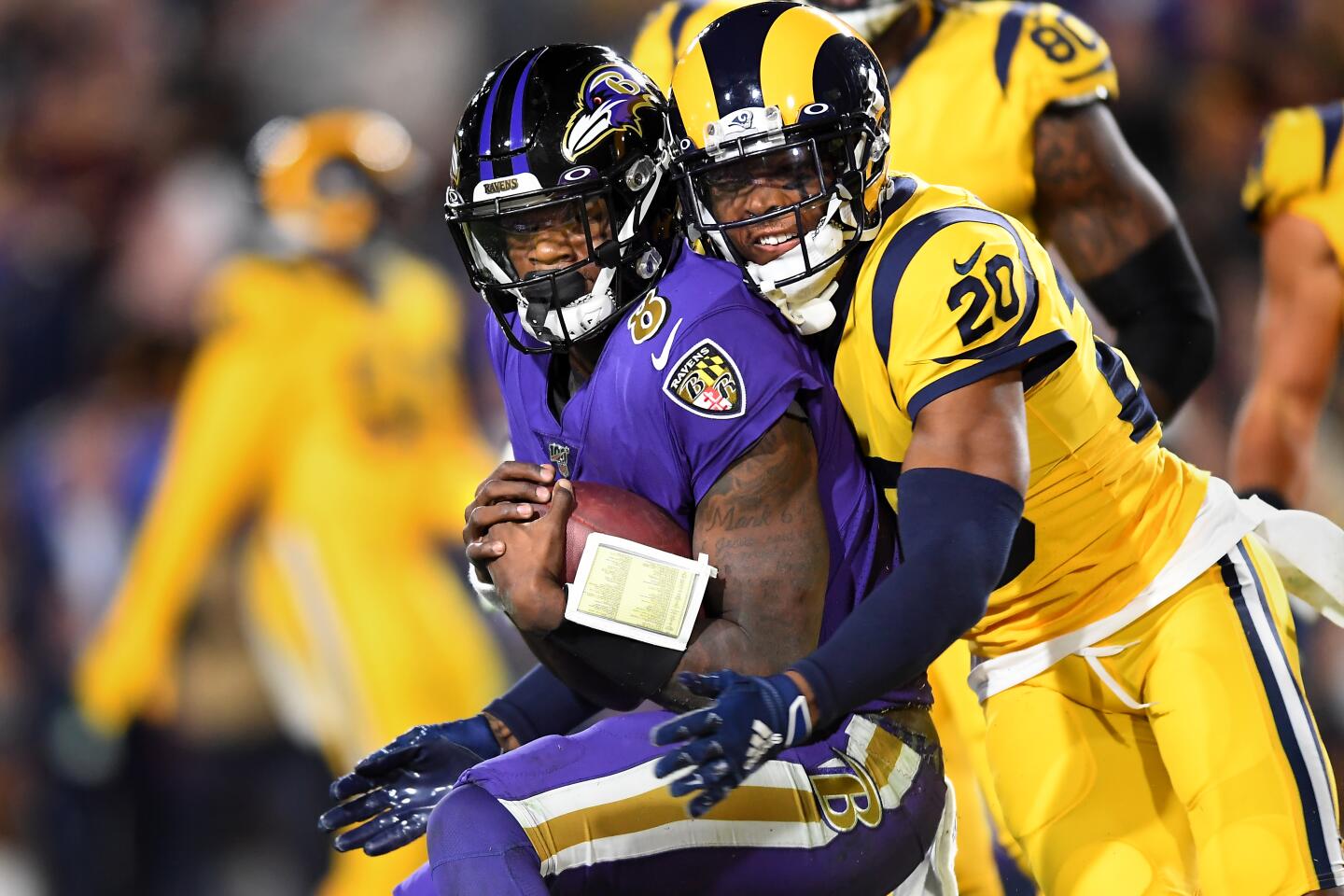 Lamar Jackson and Ravens embarrass Rams on their home turf - Los Angeles  Times