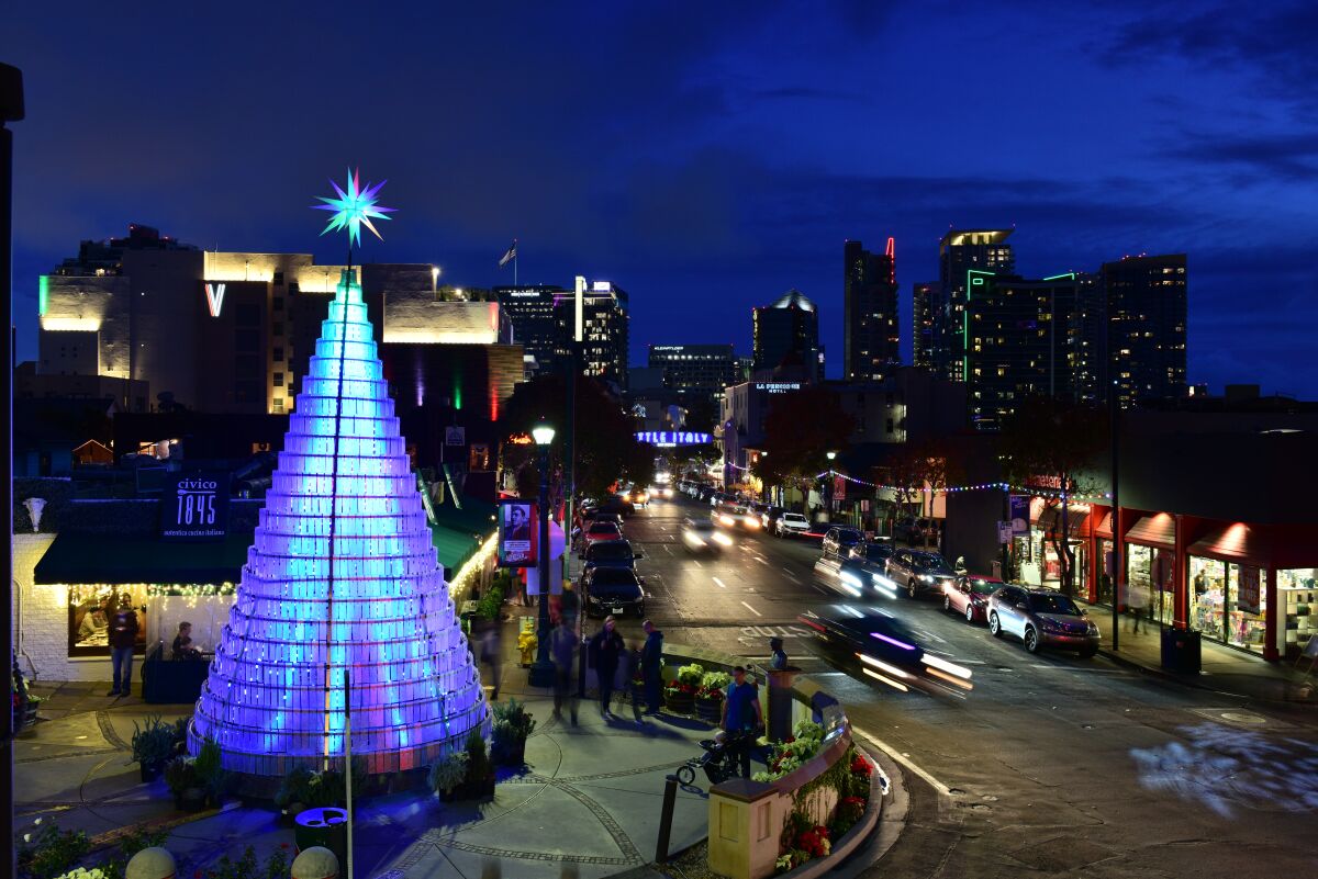 Little Italy has come up with many creative ways to celebrate the holidays this year.