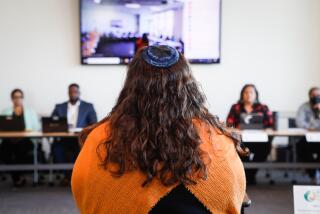 San Diego, CA - June 20: Rabbi Devorah Marcus speaks during a meeting of the Leon L. Williams San Diego County Human Relations Commission at County Operations Center on Tuesday, June 20, 2023 in San Diego, CA. (Meg McLaughlin / The San Diego Union-Tribune)