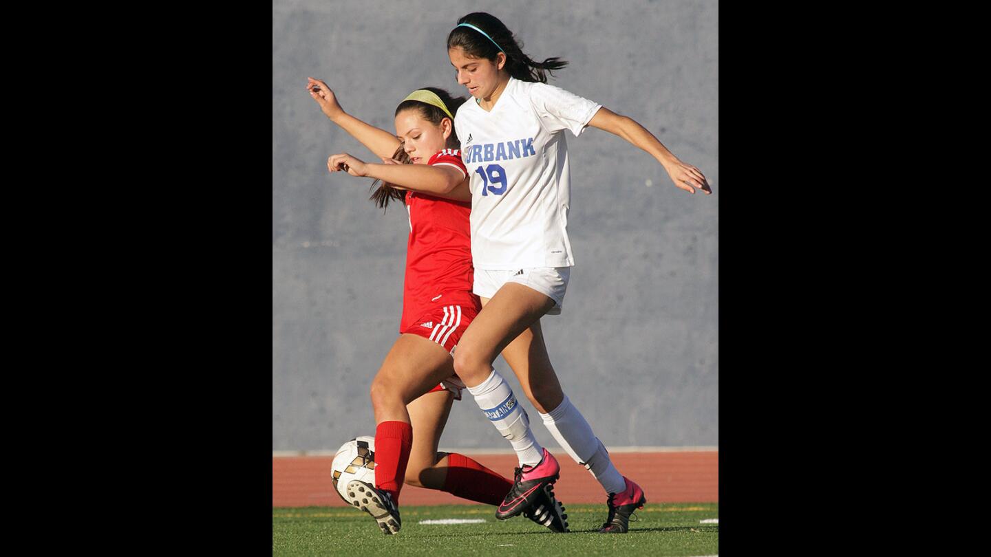 Photo Gallery: Pacific League rival girls' soccer, Burbank vs. Burroughs