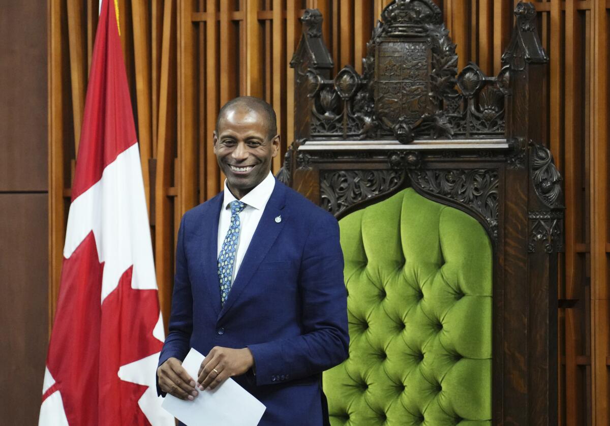Greg Fergus, Canadian House of Commons' first Black speaker