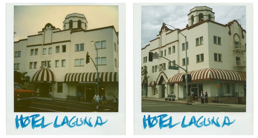 side-by-side photos of Laura and Cesar Papa