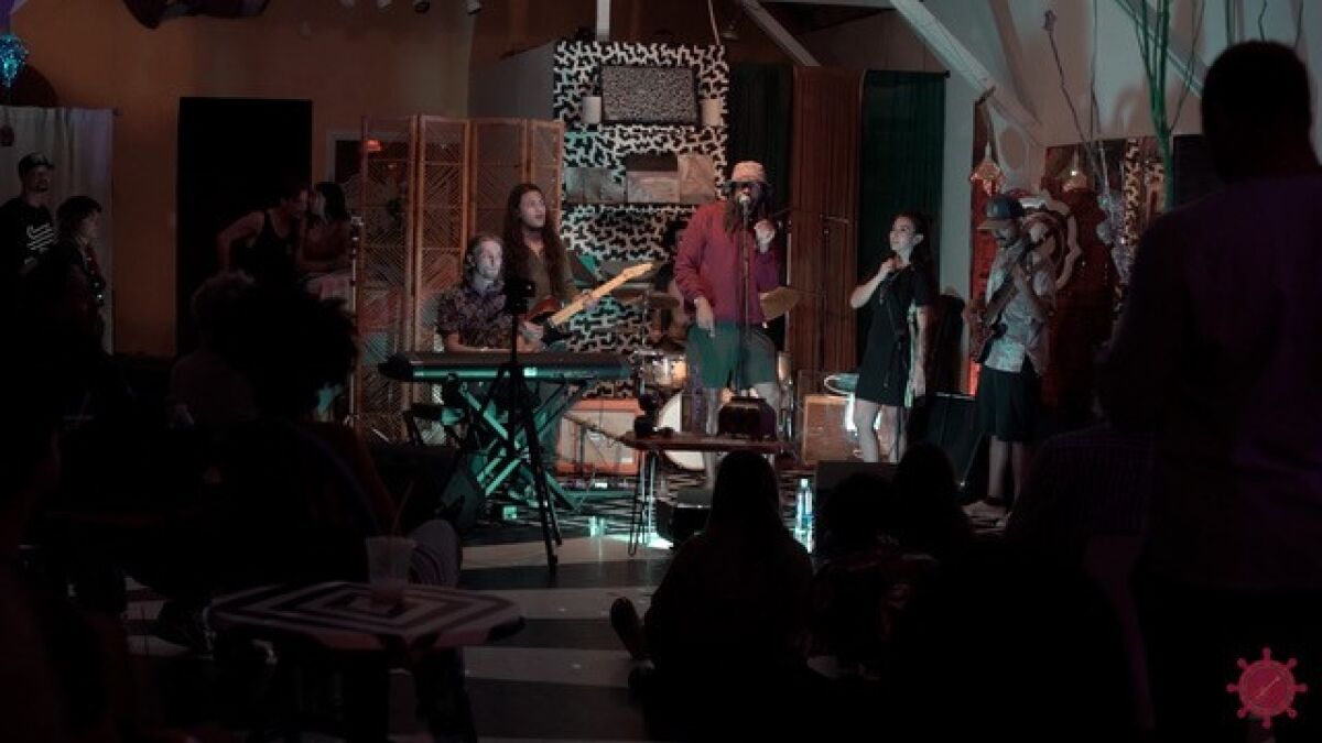 Riston Diggs and the Gravities play together in August last year.