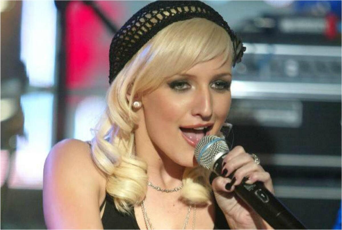 Ashlee Simpson, shown in 2005 on MTV's "Total Request Live" in New York, will portray Roxie in the musical "Chicago" at the Hollywood Bowl in late July.