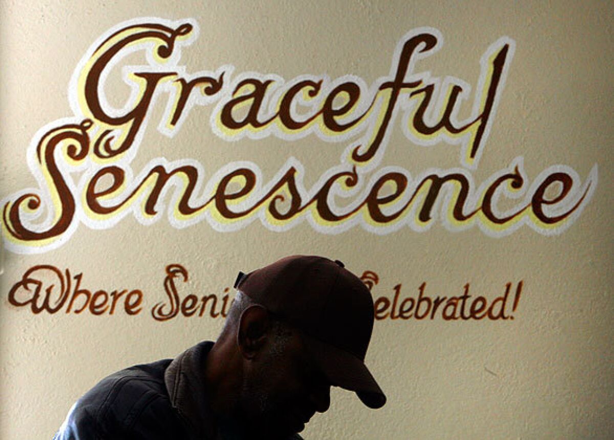 At the Graceful Senescence adult day healthcare center in South Los Angeles, the average day is filled with music, art classes and exercise.