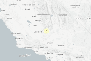 Photo of a map where a magnitude 3.5 earthquake was reported near Bakersfield