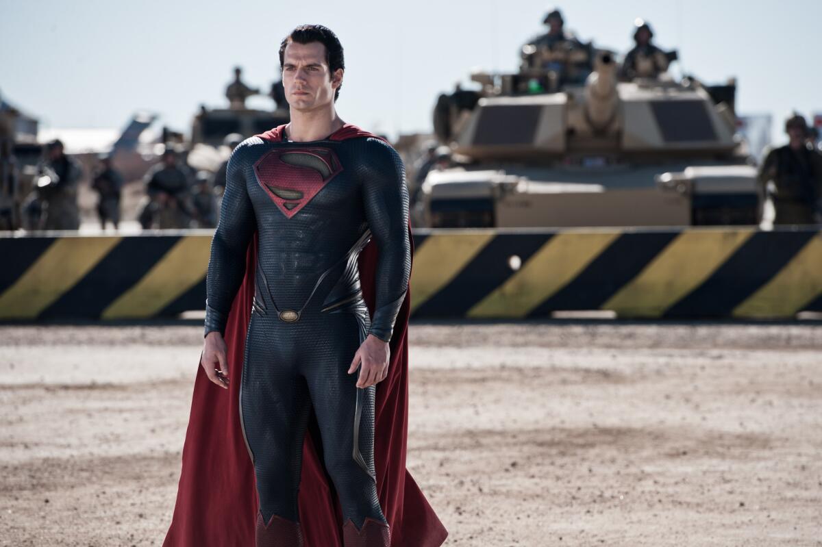 Henry Cavill as Superman in Warner Bros. Pictures' "Man of Steel."