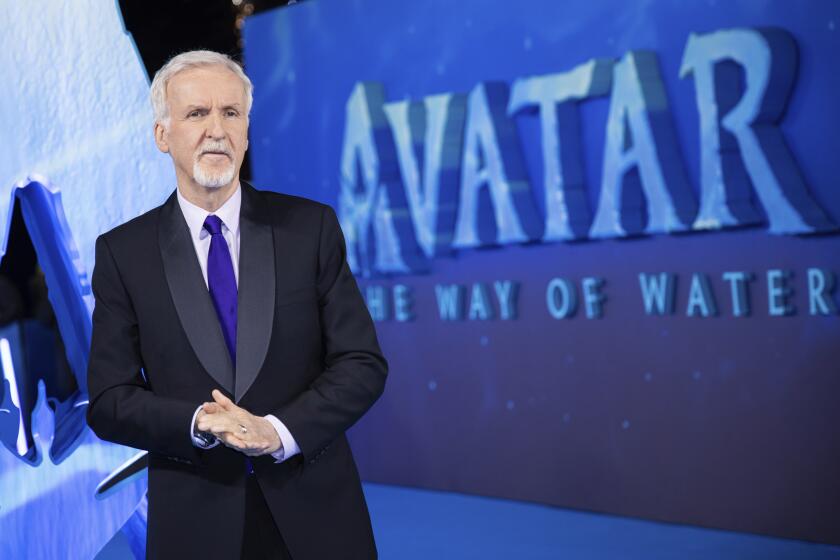 Director James Cameron poses for photographers upon arrival at the World premiere of the film 'Avatar: The Way of Water' in London, Tuesday, Dec. 6, 2022. (Photo by Vianney Le Caer/Invision/AP)