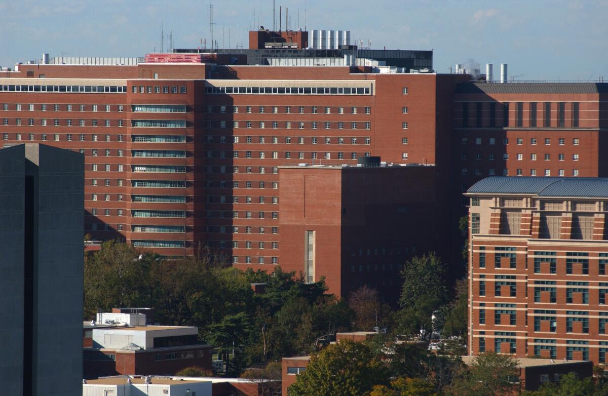 An Ebola patient is expected to be admitted to the Clinical Center on the National Institutes of Health campus in Bethesda, Md.