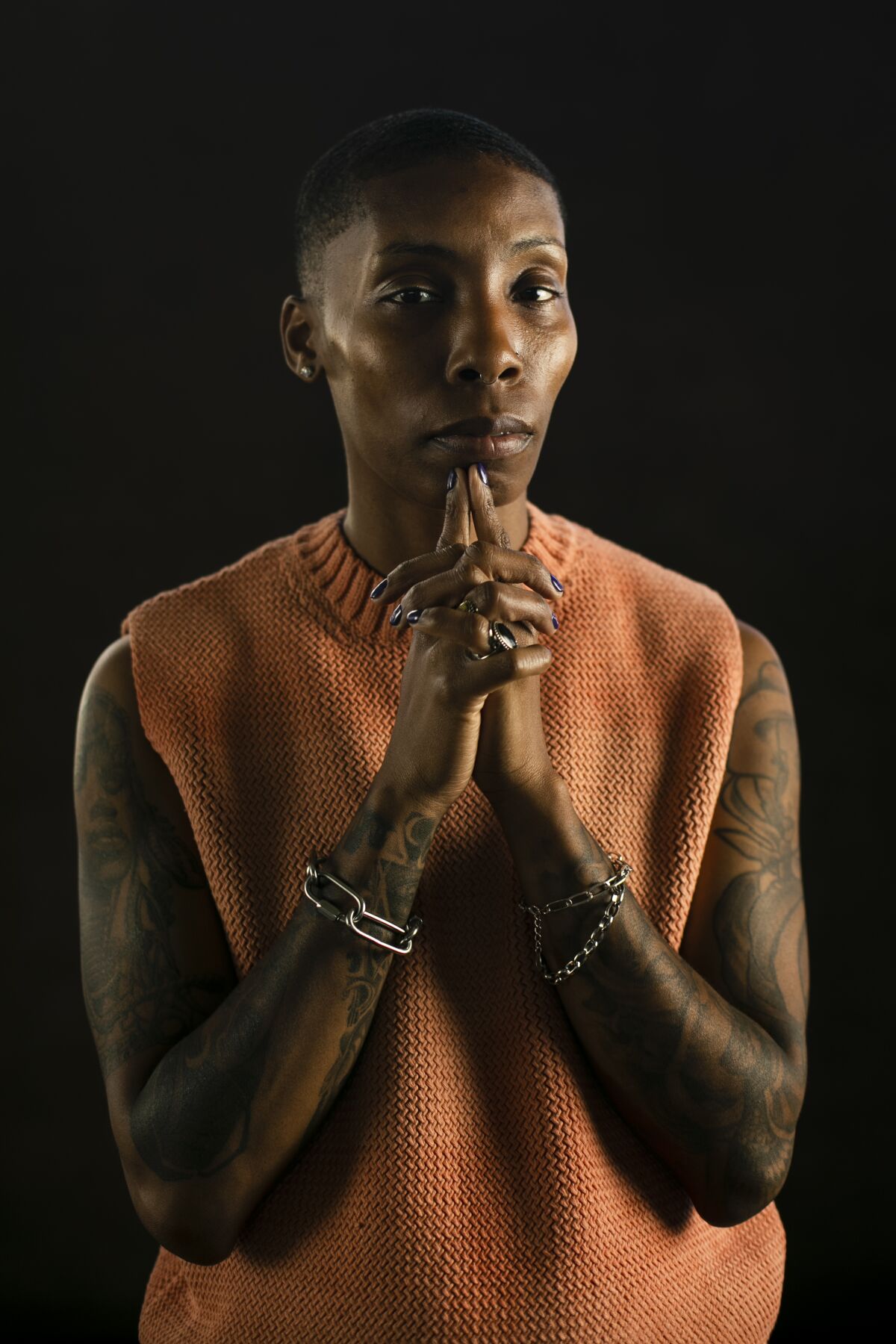 Sevyn (Jacia Montgomery) poses for a portrait as part of the “Behold” project.