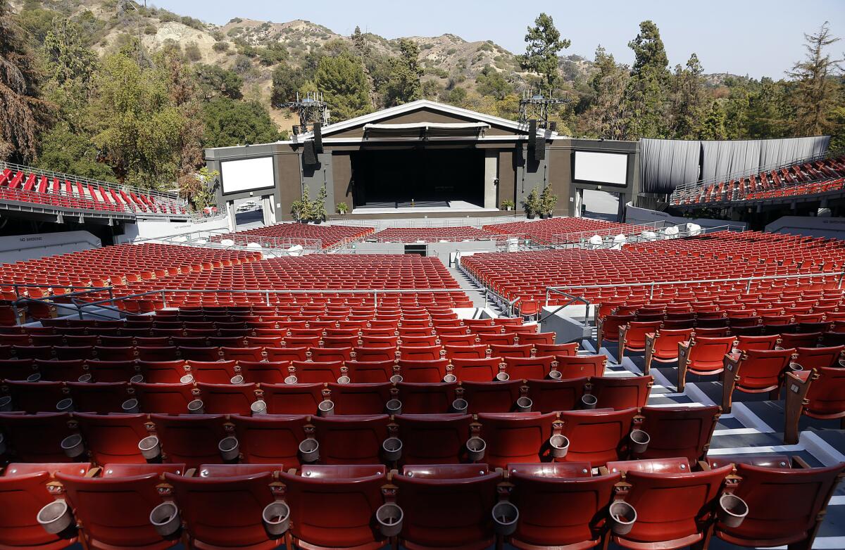 The Greek Theatre in Griffith Park.