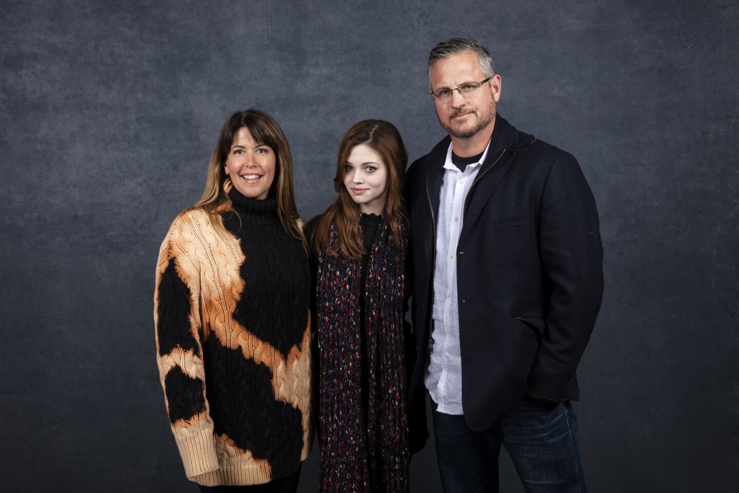 Director Patty Jenkins, actress India Eisley and showrunner Sam Sheridan from the television series "I Am the Night" on TNT.