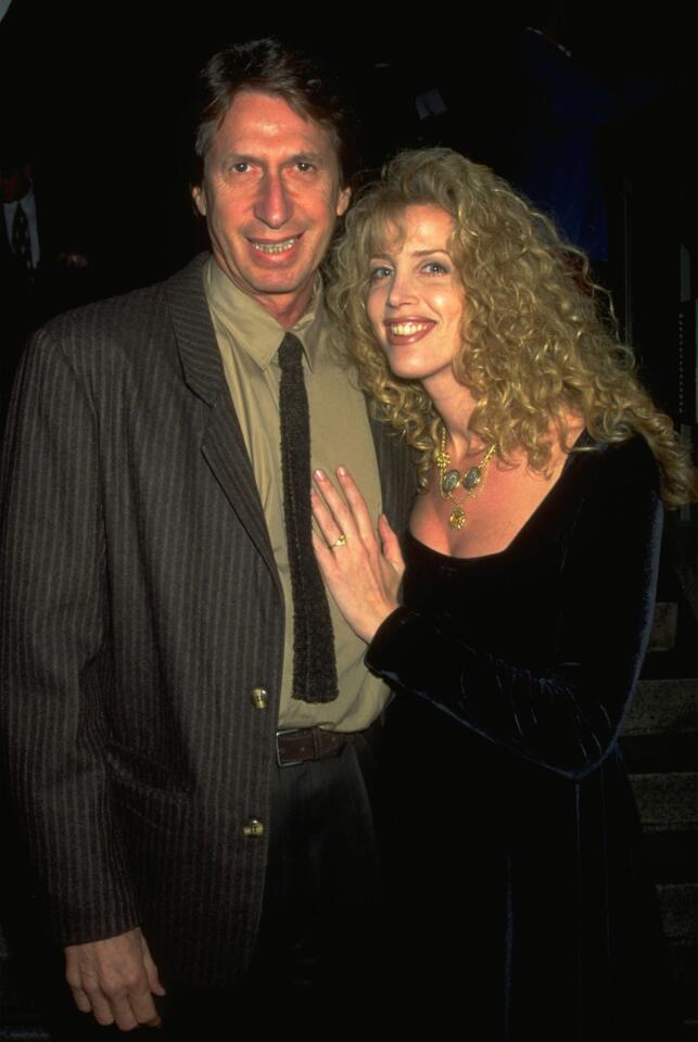 David Brenner and wife are shown in 1999.