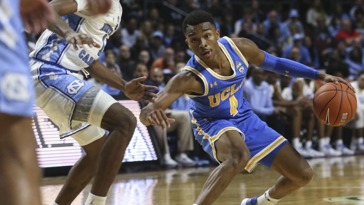 UCLA's Jaylen Hands leads the Pac-12 Conference with 6.8 assists per game.