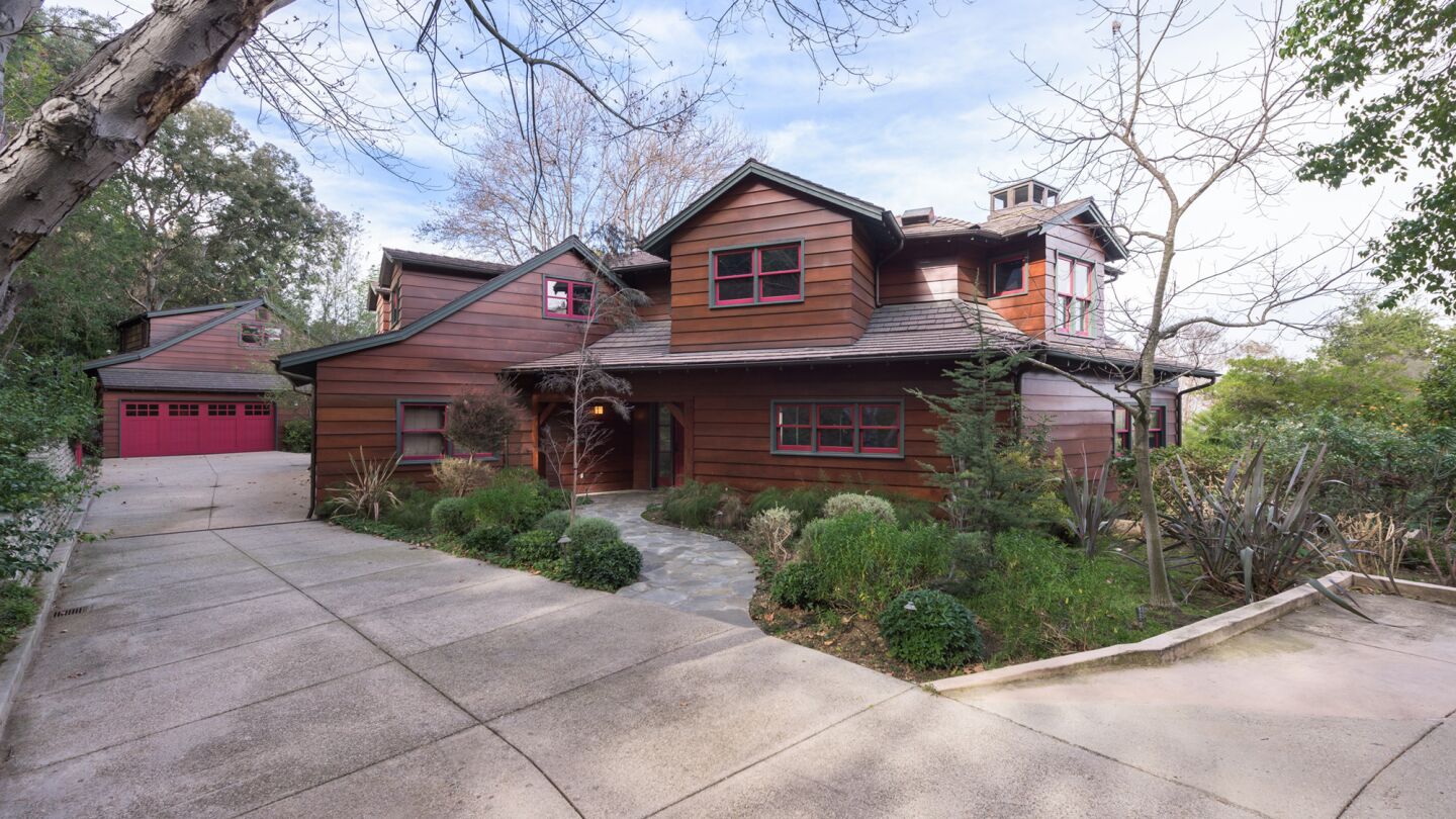 The Craftsman-style house, built in 1954, is set on more than an acre.
