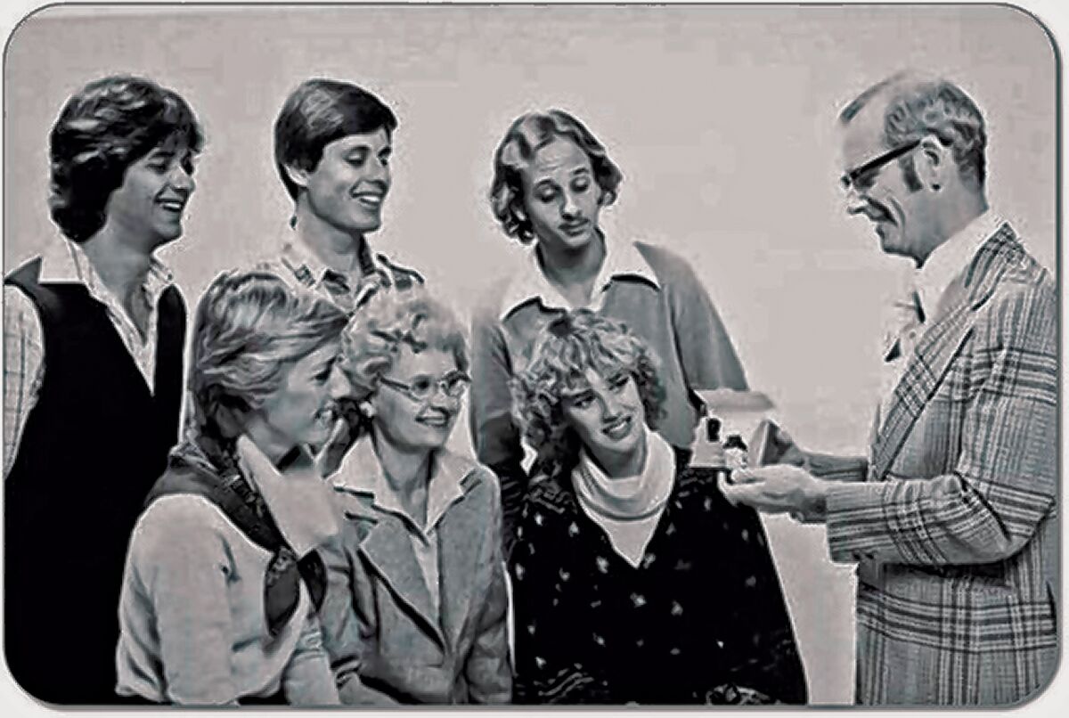 The Nordstrom family; autumn 1979; Jan is at the far left.