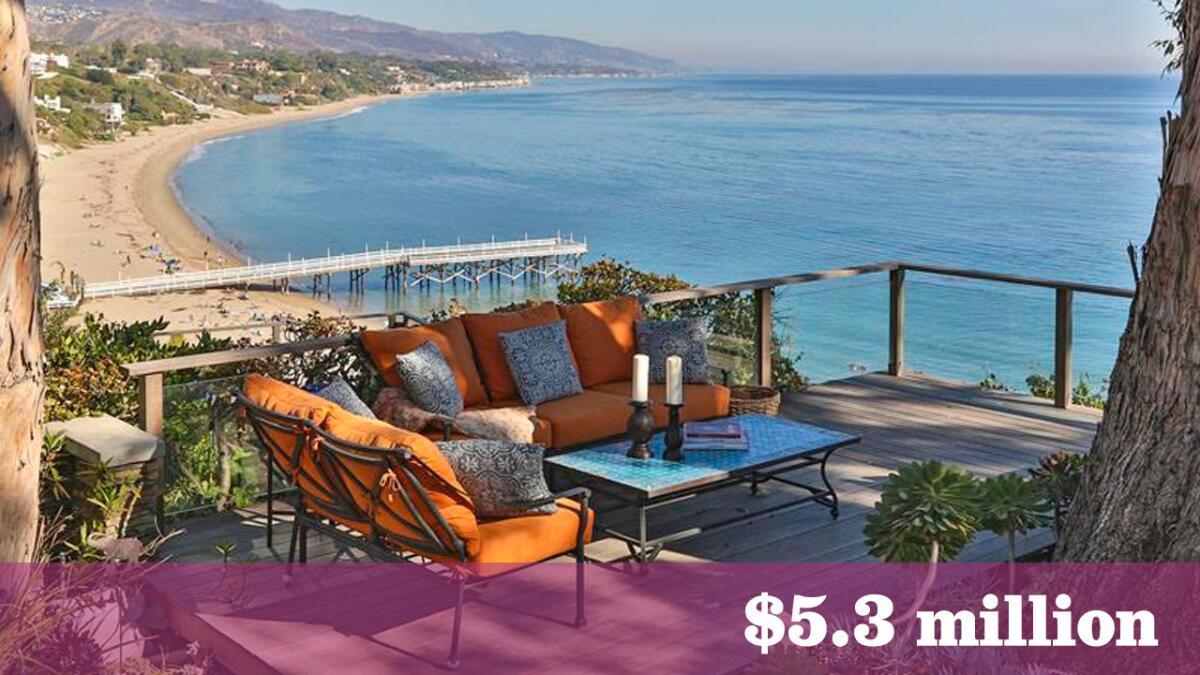 A triple-wide mobile home in Malibu's Paradise Cove has sold for $5.3 million, the most ever paid for a mobile home property in the area.