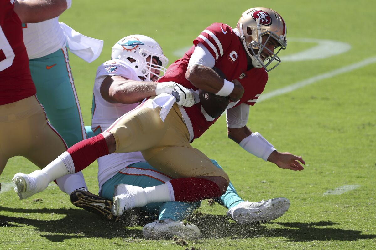 Miami Dolphins at San Francisco 49ers on October 11, 2020