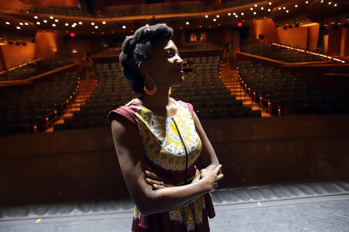 Debora Wondercheck, founder of the Arts & Learning Conservatory, at a dress rehearsal for Gospel Voices of OC.