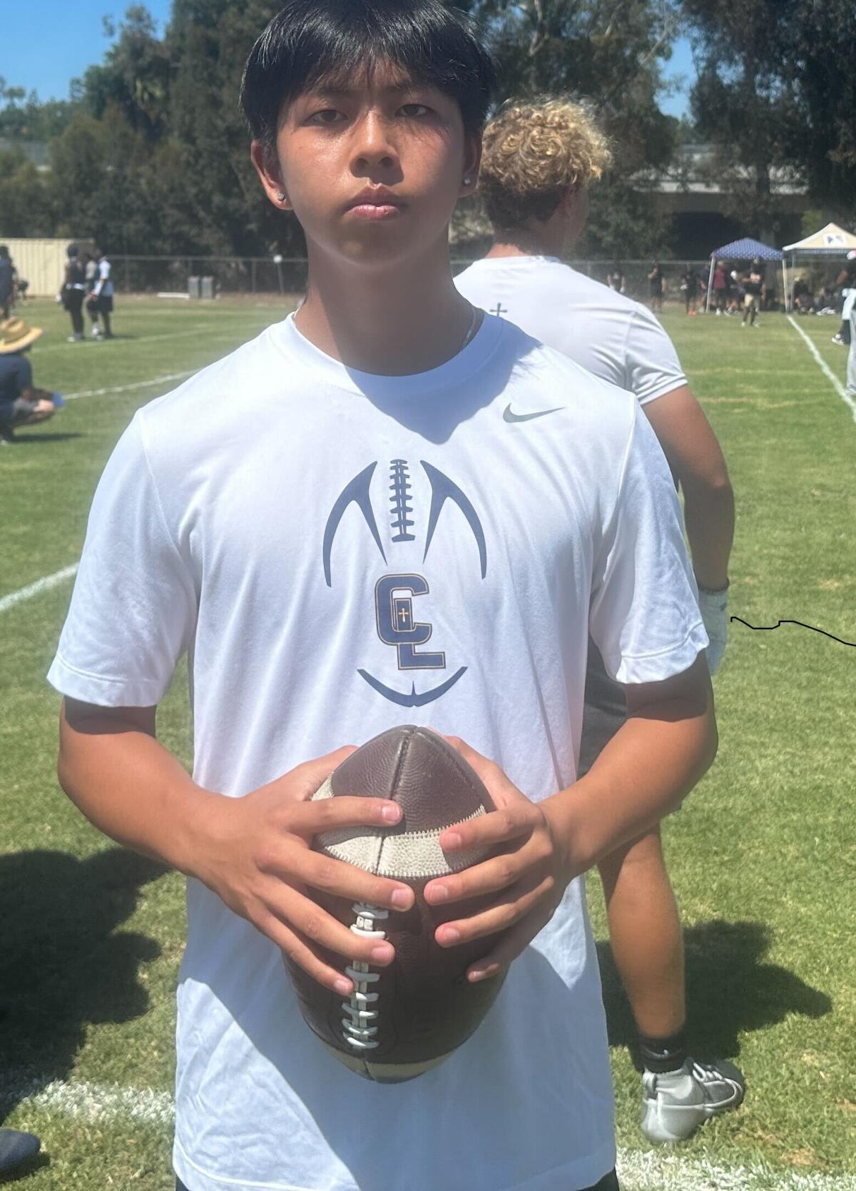 Crean Lutheran quarterback Lucas Wong.
