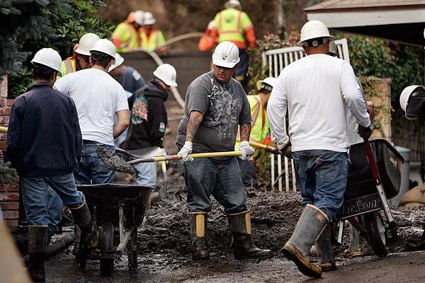L.A. County public works crews
