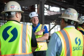 INGLEWOOD, CA - OCTOBER 11: Clippers owner Steve Ballmer tours the Intuit Dome.