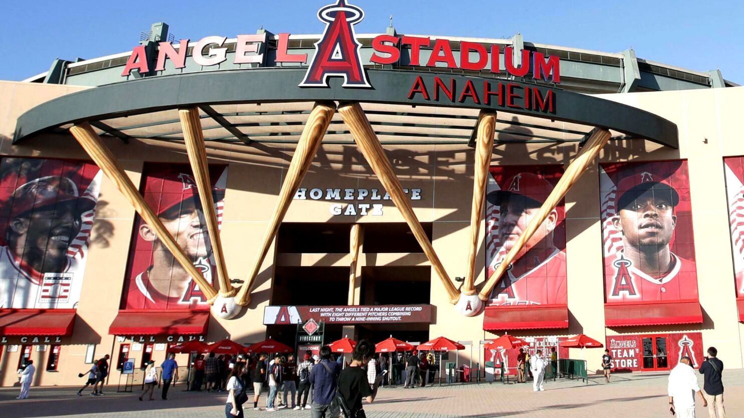 L A Live On Steroids Inside Anaheim S Pitch To Keep The Angels Los Angeles Times