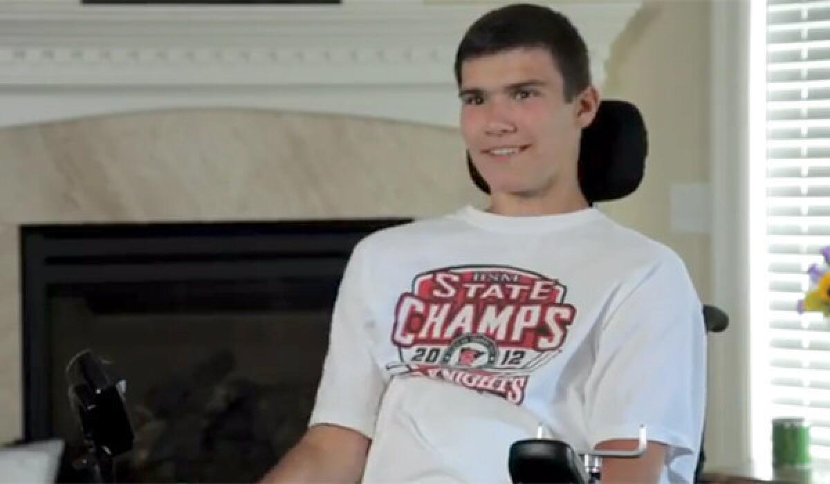 Jack Jablonski, who was paralyzed by a check during a hockey game in 2011, was drafted by the United States Hockey League's Chicago Steel on Tuesday.