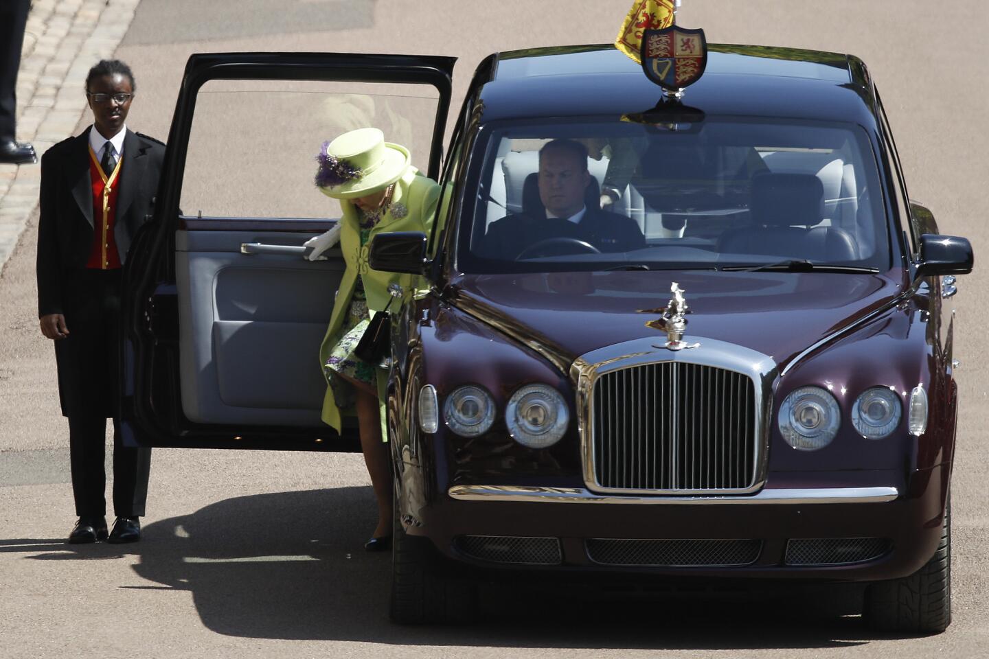 Royal wedding arrivals