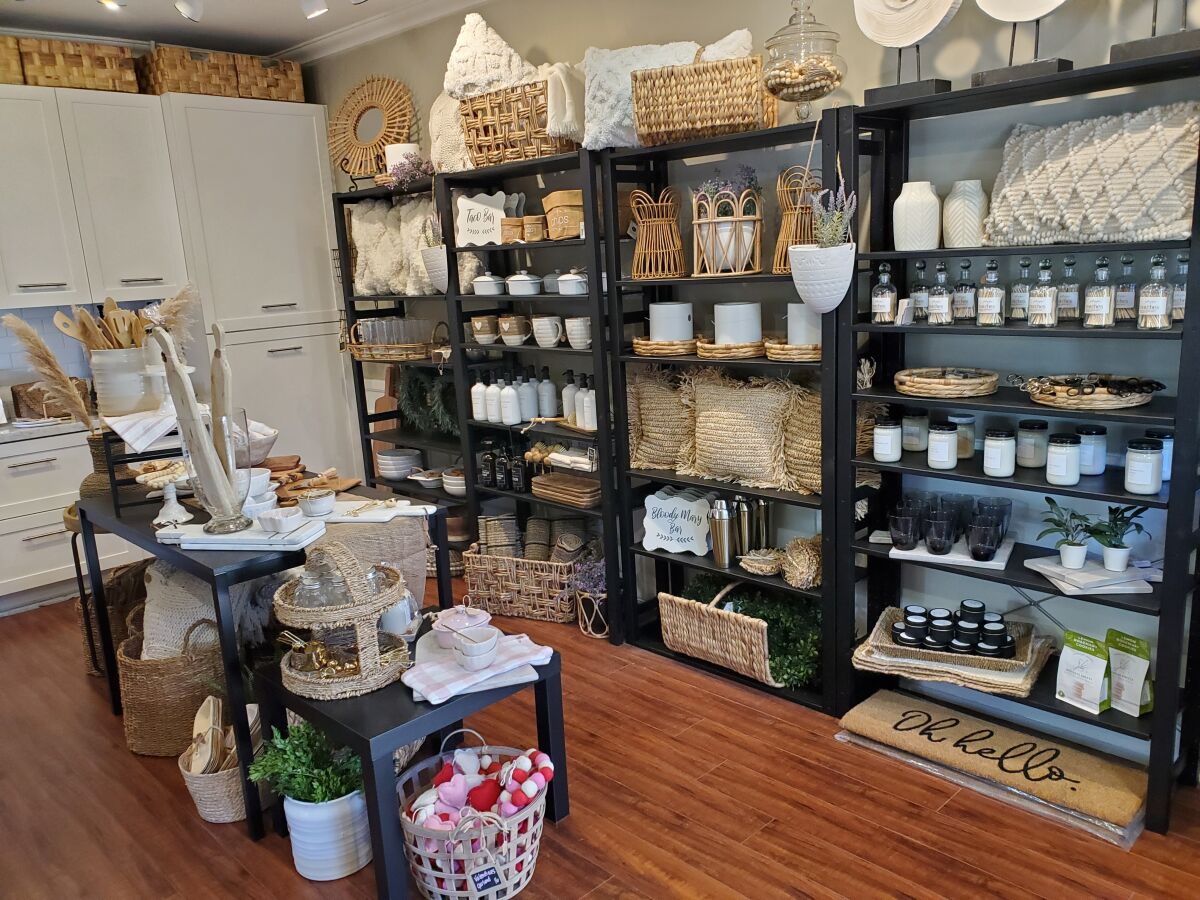 Twig and Twill Boutique offers home decor and gifts at 7734 Herschel Ave. in La Jolla.