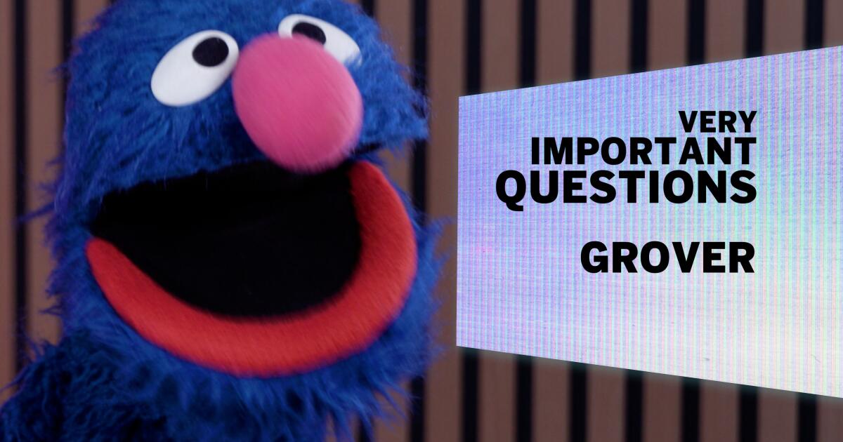 Grover on how to help people and why he cannot be Super Grover - Los ...