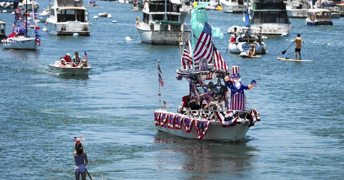 Photo Gallery July 4 Old Glory Boat Parade Los Angeles Times