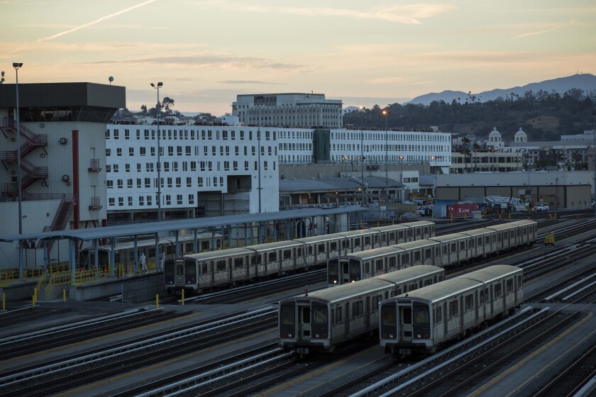 The Metropolitan Transportation Authority railyard along Santa Fe Avenue could someday be the site of at least one Red and Purple Line subway station, officials say.