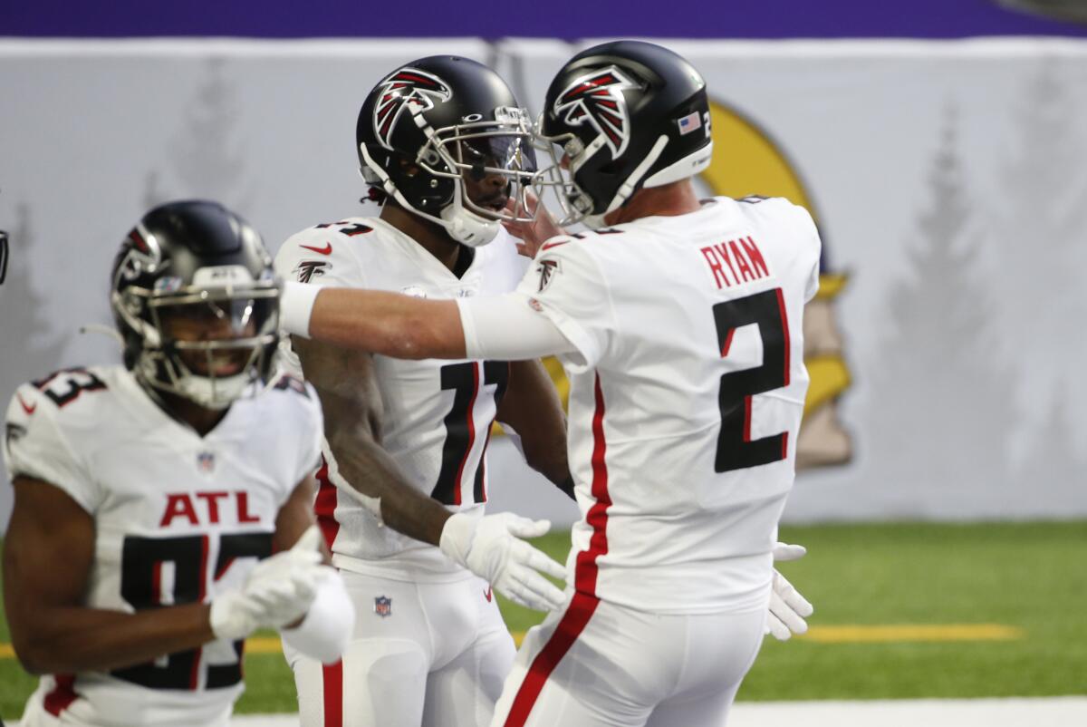 Falcons respond to Quinn firing with 40-23 win vs. Vikings - The San Diego  Union-Tribune