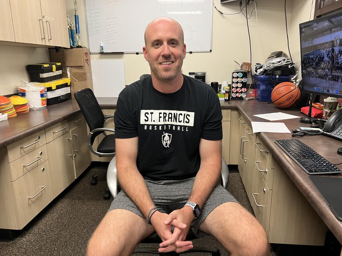 St. Francis basketball coach Todd Wolfson 