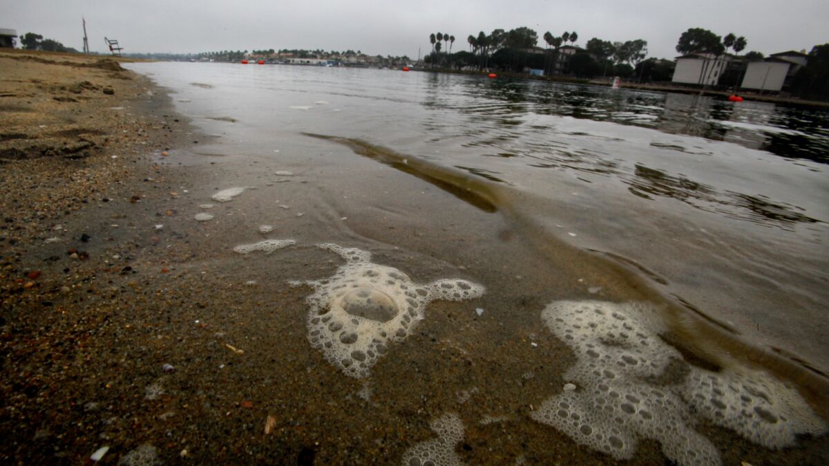 A sewage spill from a private sewer system that caused several beaches near Alamitos Bay to close.