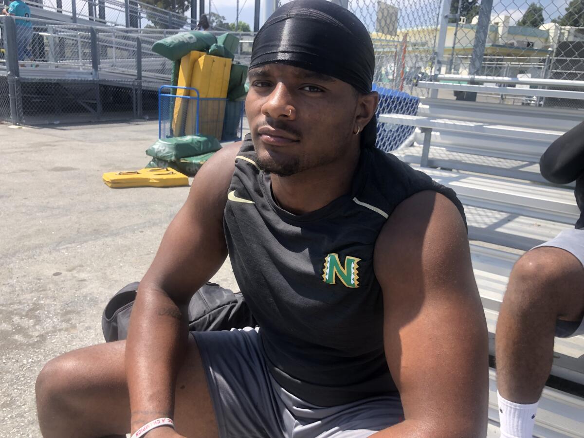 Narbonne linebacker Jordan Banks leads the five-time defending City champs on defense.