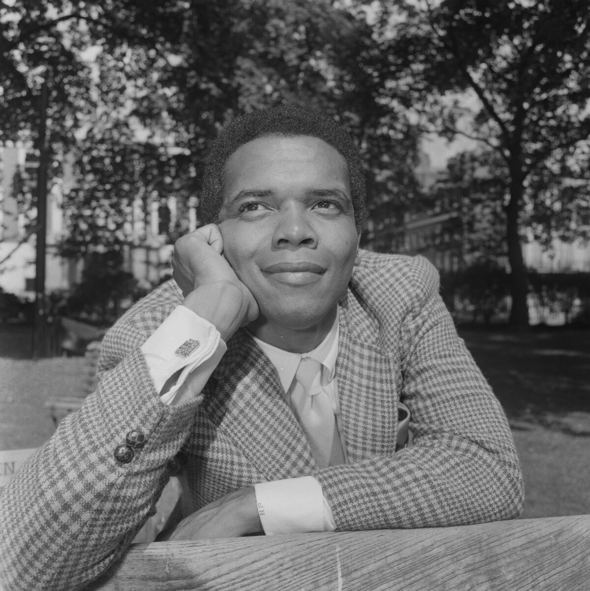American singer-songwriter Johnny Nash during his first visit to London for various public appearances, 3rd September 1968. 