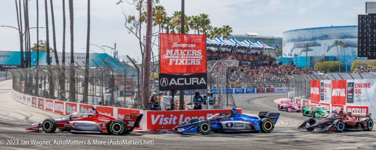 IndyCars at the 2023 Acura Grand Prix of Long Beach
