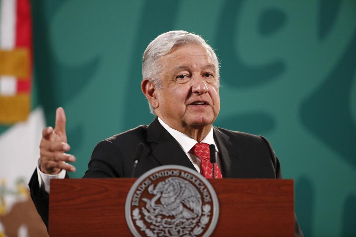 Manuel López Obrador, presidente de México.
