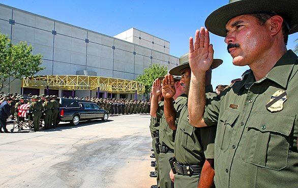 Border Patrol agent's funeral