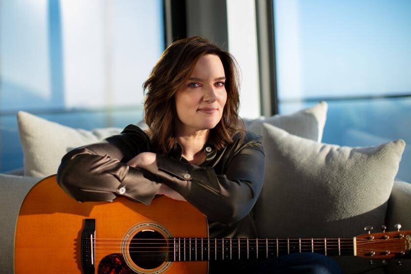 Malibu, CA - May 01: Ten-time Grammy-nominated country singer-songwriter Brandy Clark is photographed at her Malibu, CA home, Monday, May 1, 2023. Clark has a new album produced by Brandi Carlile and a new Broadway show, "Shucked." (Jay L. Clendenin / Los Angeles Times)